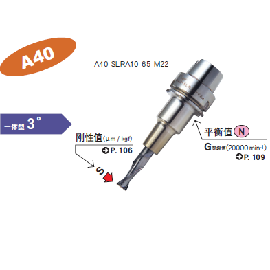 A40一體式熱裝刀柄