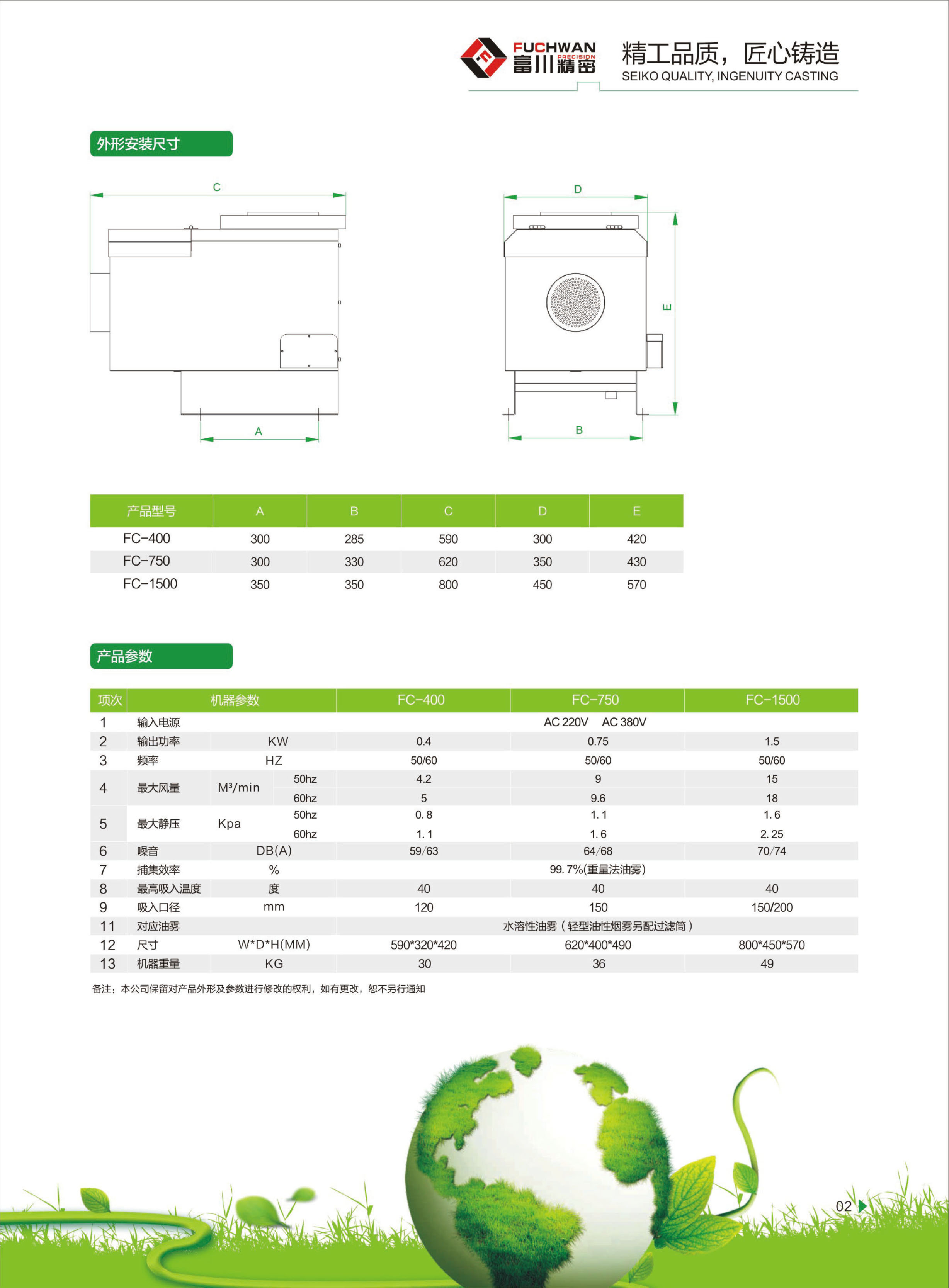 油霧收集器FC-400